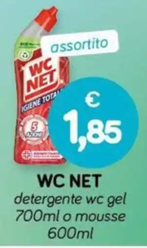WC NET detergente wc gel 700ml o mousse 600ml