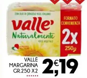 Enne Market VALLÈ MARGARINA GR.250 X2 offerta