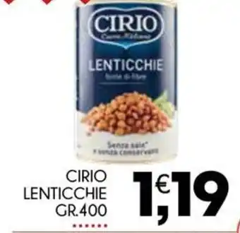 Enne Market CIRIO LENTICCHIE GR.400 offerta