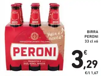 Spazio Conad BIRRA PERONI 33 cl x6 offerta