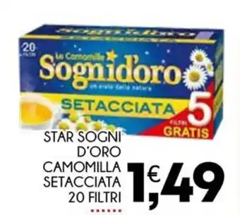 Enne Market STAR SOGNI D'ORO CAMOMILLA SETACCIATA 20 FILTRI offerta