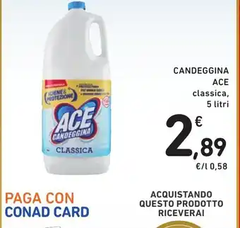 Spazio Conad CANDEGGINA ACE classica, 5 litri offerta