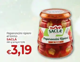 Peperoncini ripieni al tonno SACLÀ 280 g