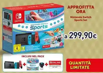 Unieuro Nintendo Switch Sports Set offerta