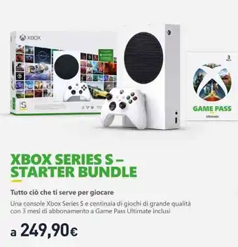 Unieuro XBOX SERIES S-STARTER BUNDLE offerta