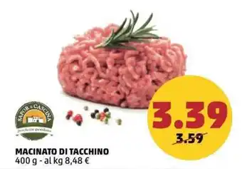 PENNY MACINATO DI TACCHINO 400 g offerta