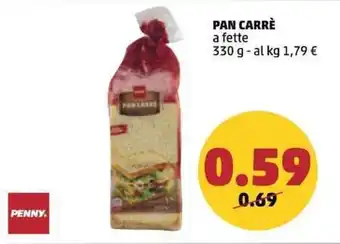 PENNY PENNY PAN CARRÈ a fette 330 g offerta