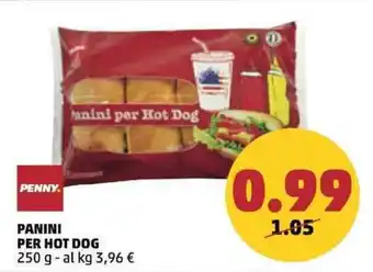 PENNY PANINI PER HOT DOG 250 g