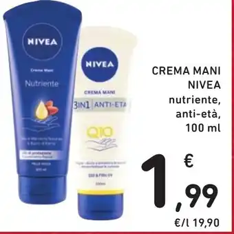 CREMA MANI NIVEA nutriente, anti-età, 100 ml