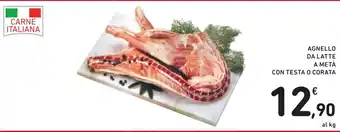 Spazio Conad AGNELLO DA LATTE A METÀ CON TESTA O CORATA offerta