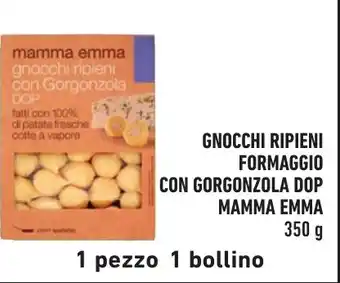 Spazio Conad GNOCCHI RIPIENI FORMAGGIO CON GORGONZOLA DOP MAMMA EMMA 350 g offerta
