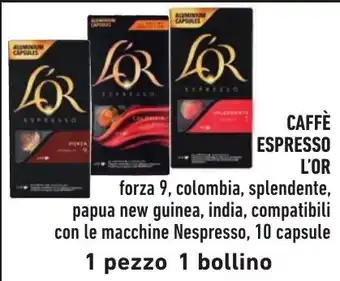 Spazio Conad CAFFÈ ESPRESSO L'OR offerta