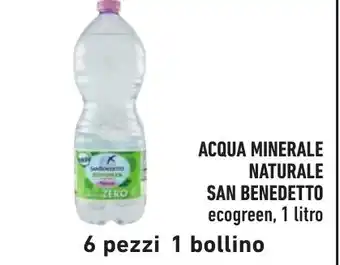 Spazio Conad ACQUA MINERALE NATURALE SAN BENEDETTO ecogreen, 1 litro offerta