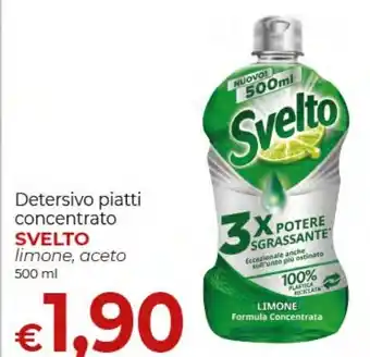 Detersivo piatti concentrato SVELTO limone, aceto 500 ml
