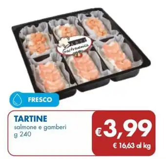 MD Discount TARTINE salmone e gamberi g 240 offerta