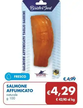 MD Discount SALMONE AFFUMICATO naturale 100 g offerta