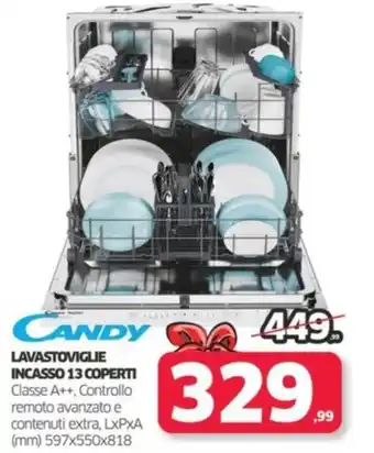 Telitaly CANDY LAVASTOVIGLIE INCASSO 13 COPERTI offerta