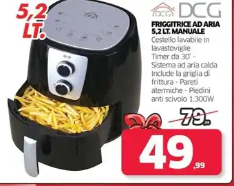 Telitaly FRIGGITRICE AD ARIA 5,2 LT. MANUALE offerta