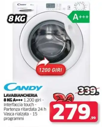 Telitaly CANDY LAVABIANCHERIA 8 KG A+++ offerta