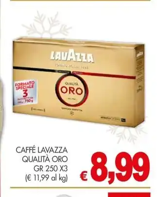 PrestoFresco CAFFÉ LAVAZZA QUALITÀ ORO GR 250 X3 offerta