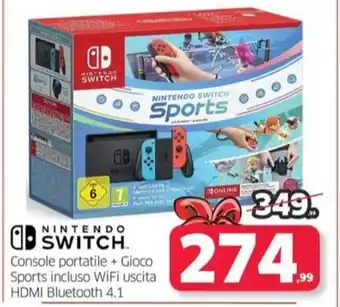 NINTENDO SWITCH. Console portatile + Gioco Sports