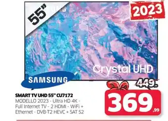 Telitaly SMART TV UHD 55" CU7172 offerta