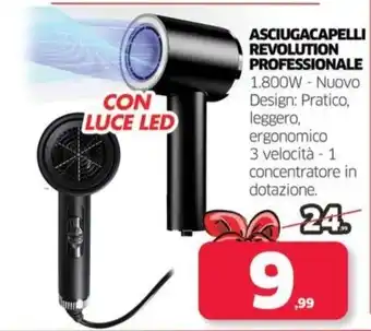 ASCIUGACAPELLI REVOLUTION PROFESSIONALE