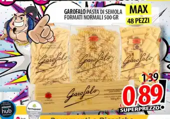 Il Genio Supermercato GAROFALO PASTA DI SEMOLA FORMATI NORMALI 500 GR offerta