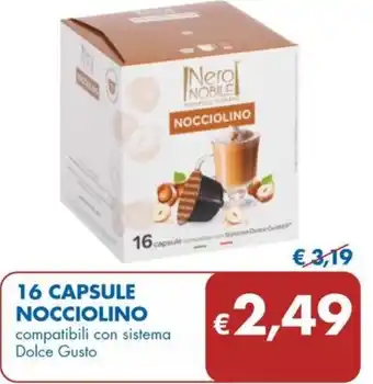 MD Discount 16 CAPSULE NOCCIOLINO compatibili con sistema Dolce Gusto offerta
