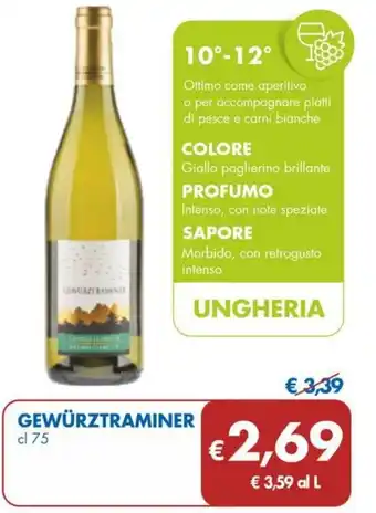 GEWÜRZTRAMINER 75 cl