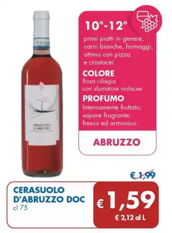 MD Discount Cerasuolo D'ABRUZZO DOC 75 cl offerta