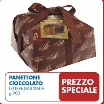 MD Discount PANETTONE CIOCCOLATO LETTERE DALL'ITALIA g 900 offerta