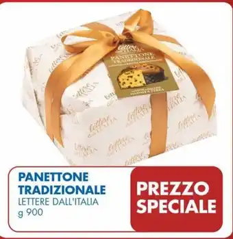 MD Discount PANETTONE TRADIZIONALE LETTERE DALL'ITALIA g 900 offerta