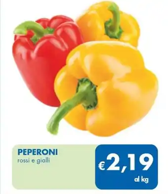 MD Discount PEPERONI rossi e gialli offerta