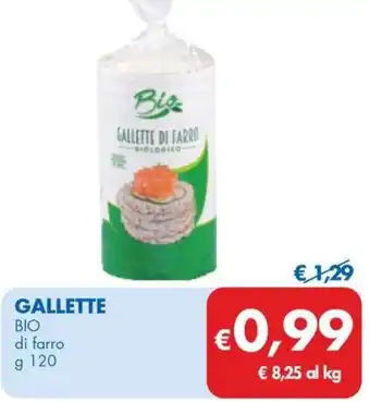 MD Discount GALLETTE BIO di farro g 120 offerta