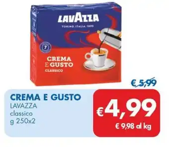 MD Discount CREMA E GUSTO LAVAZZA classico g 250x2 offerta
