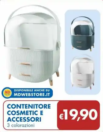 CONTENITORE COSMETIC E ACCESSORI 3 colorazioni