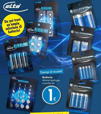 Tedi Batterie diverse tipologie offerta