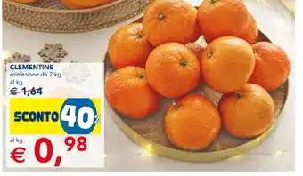 Esselunga CLEMENTINE confezione da 2 kg offerta