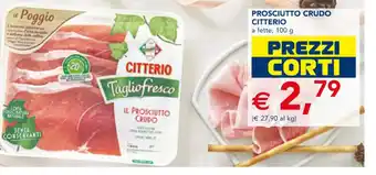 Esselunga PROSCIUTTO CRUDO CITTERIO 100 g offerta