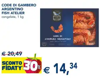 Esselunga CODE DI GAMBERO ARGENTINO FISH ATELIER congelate, 1 kg offerta