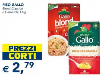 Esselunga RISO GALLO Blond Classico o Carnaroli, 1 kg offerta