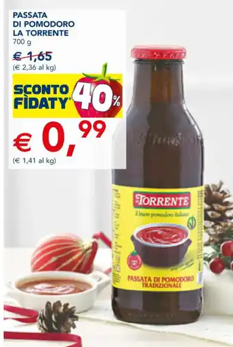 Esselunga PASSATA DI POMODORO LA TORRENTE 700 g offerta