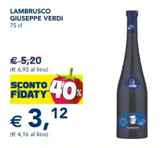 Esselunga LAMBRUSCO GIUSEPPE VERDI 75 cl offerta