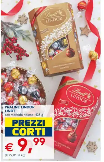 Esselunga PRALINE LINDOR LINDT 438 g offerta