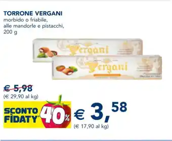 Esselunga TORRONE VERGANI 200 g offerta