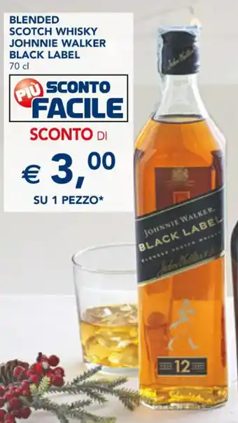 Esselunga BLENDED SCOTCH WHISKY JOHNNIE WALKER BLACK LABEL 70 cl offerta