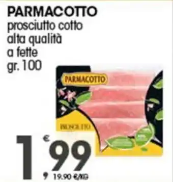 Quick Sisa PARMACOTTO prosciutto cotto alta qualità a fette gr. 100 offerta