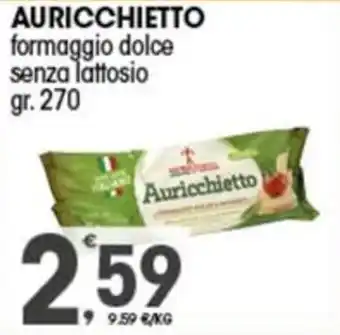 Quick Sisa AURICCHIETTO formaggio dolce senza lattosio gr. 270 offerta