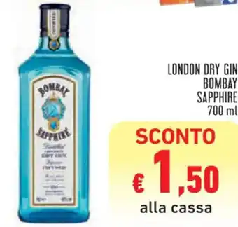 Conad Superstore LONDON DRY GIN BOMBAY SAPPHIRE 700 ml offerta